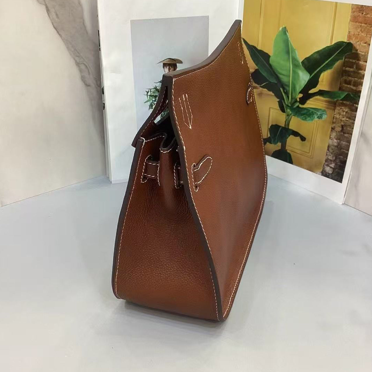 [PD0872] Barenia faubourg leather flap bag crossbody bag shoulder bag PD0872