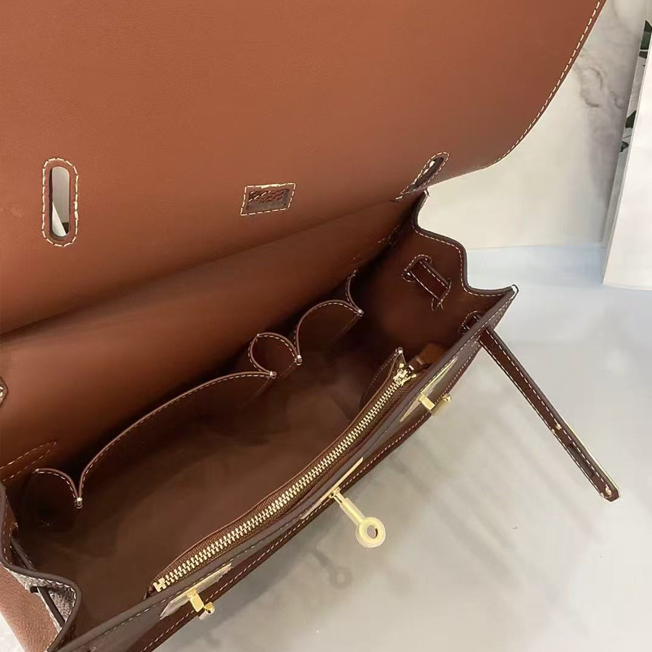 [PD0872] Barenia faubourg leather flap bag crossbody bag shoulder bag PD0872