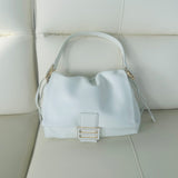[PD0888] Luxury grade Nappa lambskin soft Mamma baguette 25.5cm shoulder crossbody bag PD0888