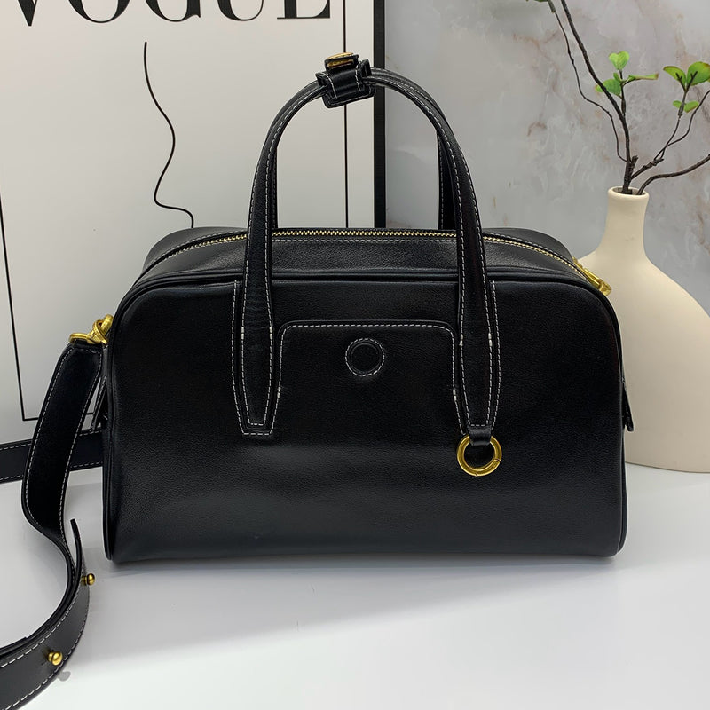 [PD0889] 29.5cm luxury Boston top grain crystal cowhide crossbody unique fashion PD0889