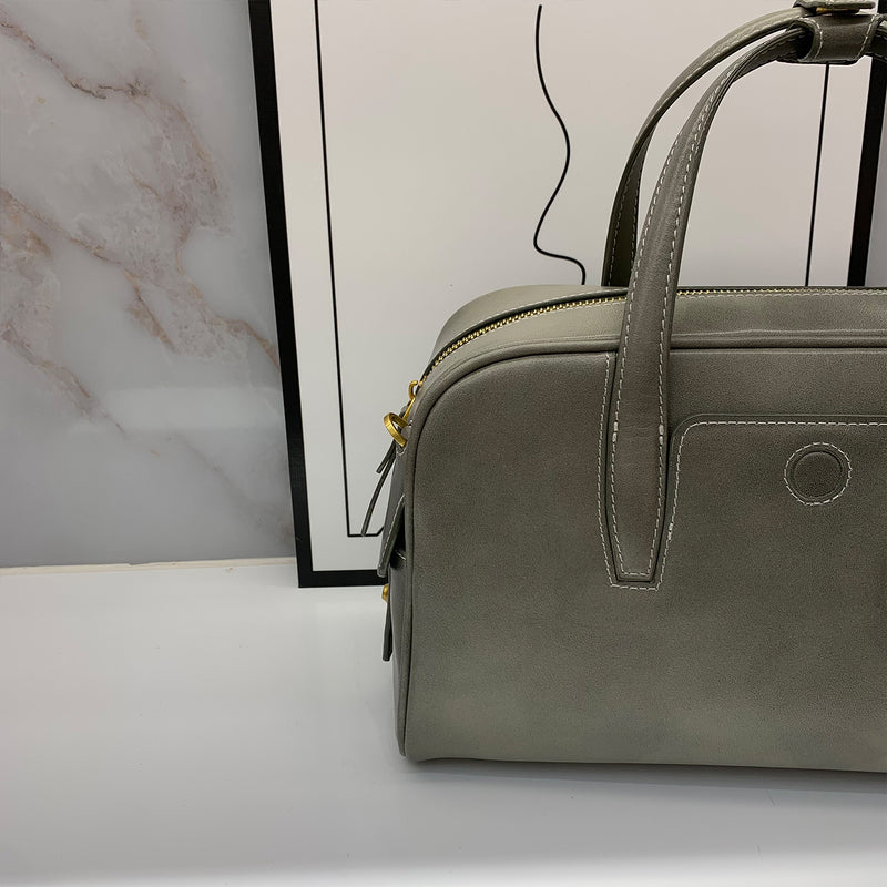 [PD0889] 29.5cm luxury Boston top grain crystal cowhide crossbody unique fashion PD0889