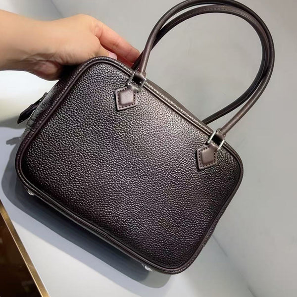[PD0890] Barenia faubourg leather plume luxury Boston handbag crossbody PD0890