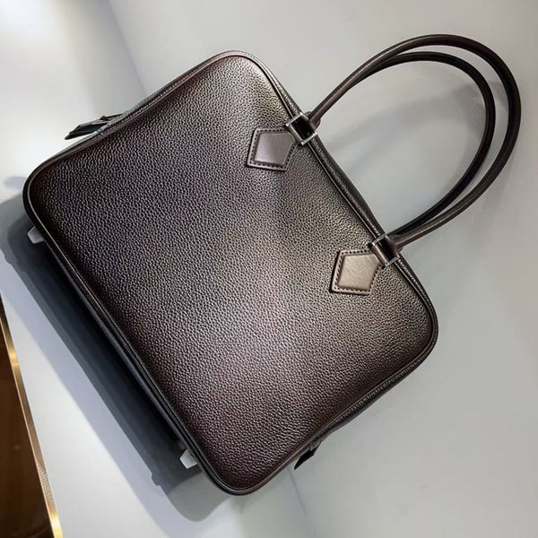 [PD0890] Barenia faubourg leather plume luxury Boston handbag crossbody PD0890