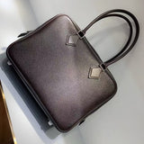 [PD0890] Barenia faubourg leather plume luxury Boston handbag crossbody PD0890