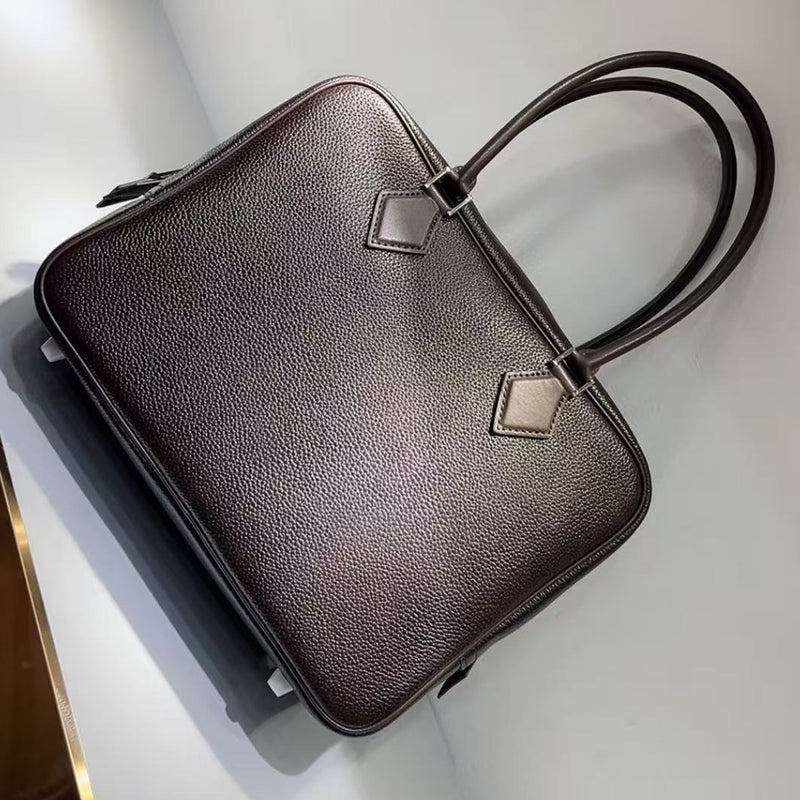 [PD0890] Barenia faubourg leather plume luxury Boston handbag crossbody PD0890