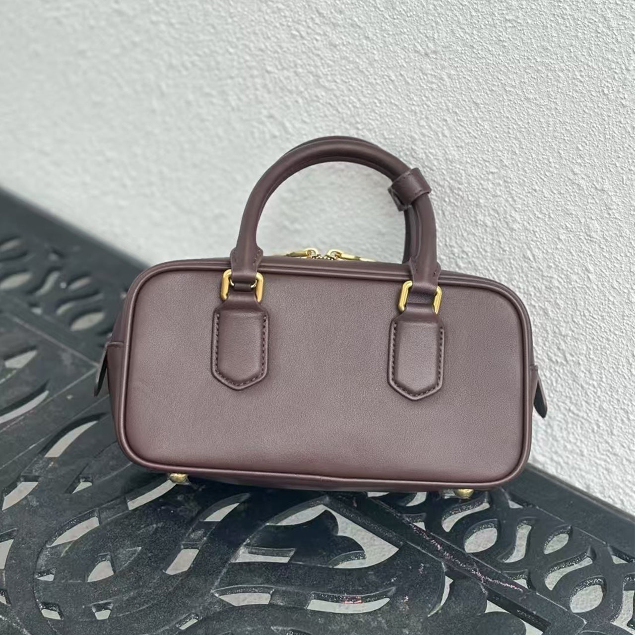 [PD0902] Premium bowling Boston top grain cowhide size 27 crossbody PD0902