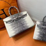 Himalaya color rare leather embossed cowhide high fashion handbag 25cm  PD0916