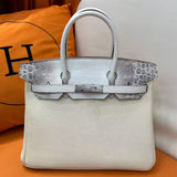 [PD0918] touch style 30cm cowhide with crocodile embossing handbag PD0918