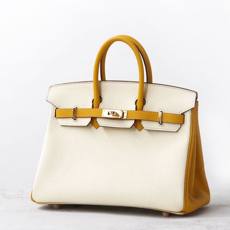 [PD0921] Premium togo leather with crocodile embossing cowhide handbag 25cm and 30cm PD0921