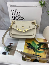 [PD0926] Premium Togo leather dual color sling bag shoulder bag unisex 23 cm and  27cm PD0926