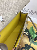 [PD0926] Premium Togo leather dual color sling bag shoulder bag unisex 23 cm and  27cm PD0926