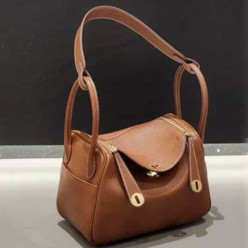 Barenia faubourg leather fashion shoulder bag for women two sizes 19cm and 26cm PD0942