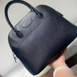 31cm large Barenia faubourg leather seashell handbag for women PD0946