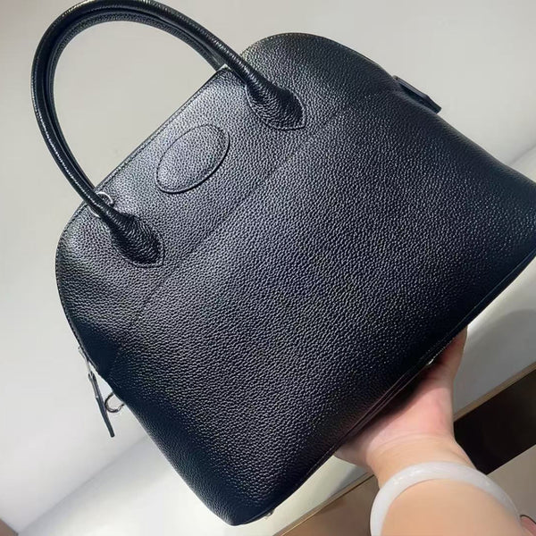 31cm large Barenia faubourg leather seashell handbag for women PD0946