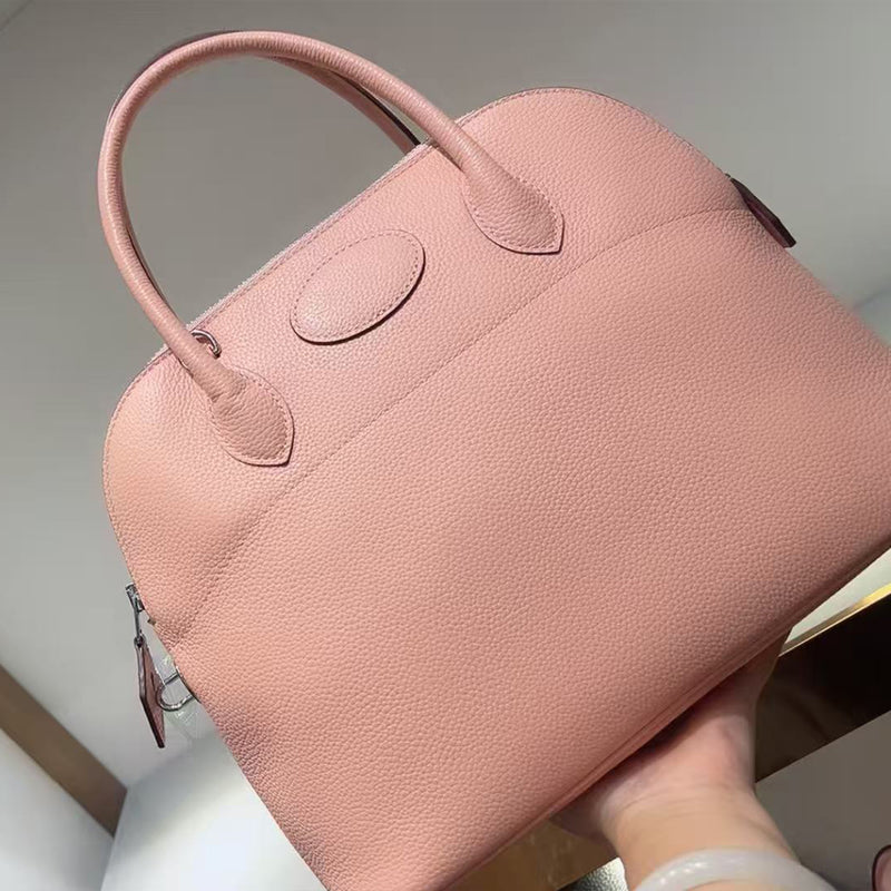 31cm large Barenia faubourg leather seashell handbag for women PD0946