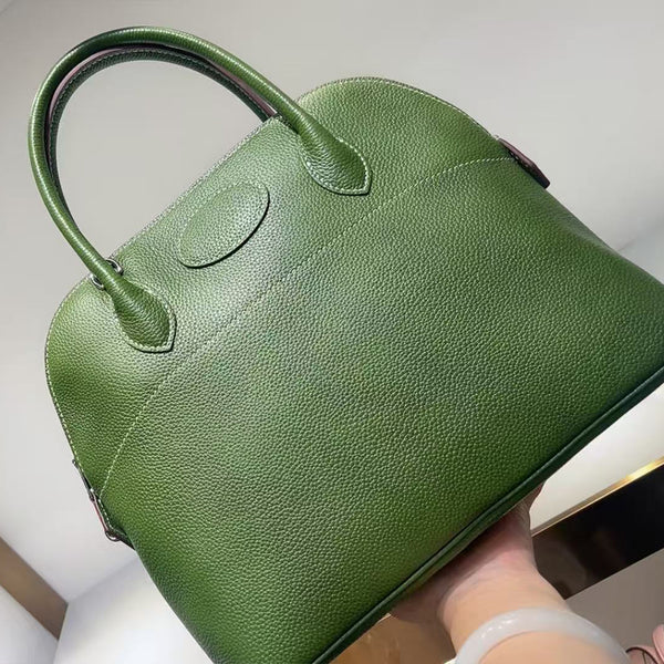31cm large Barenia faubourg leather seashell handbag for women PD0946