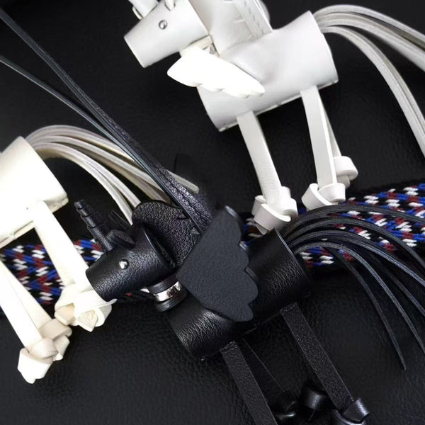 Full leather handcrafted unicorn bag charm high fashion luxury PD0947