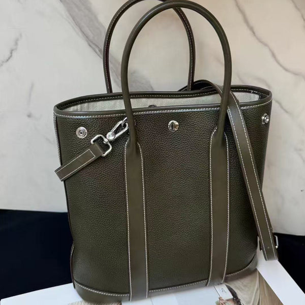 [PD0958] Barenia faubourg leather garden style handbag crossbody 28cm PD0958