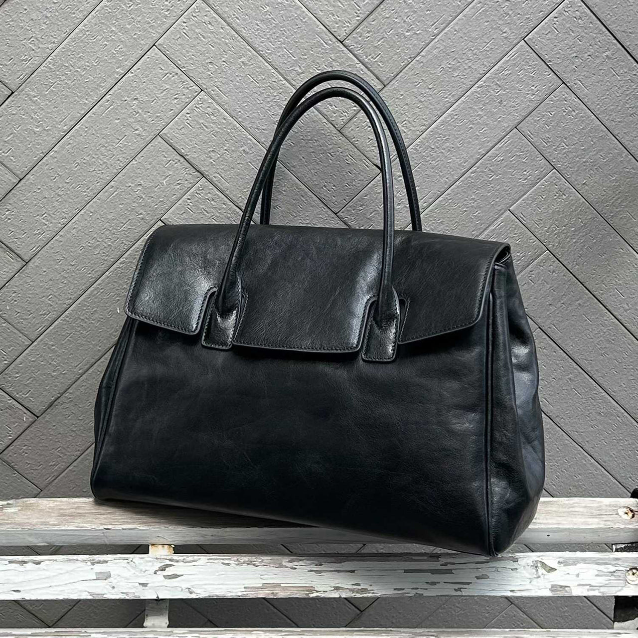 [PD0970] 36cm Premium tanned top grain cowhide classy briefcase  crossbody laptop office bag PD0970