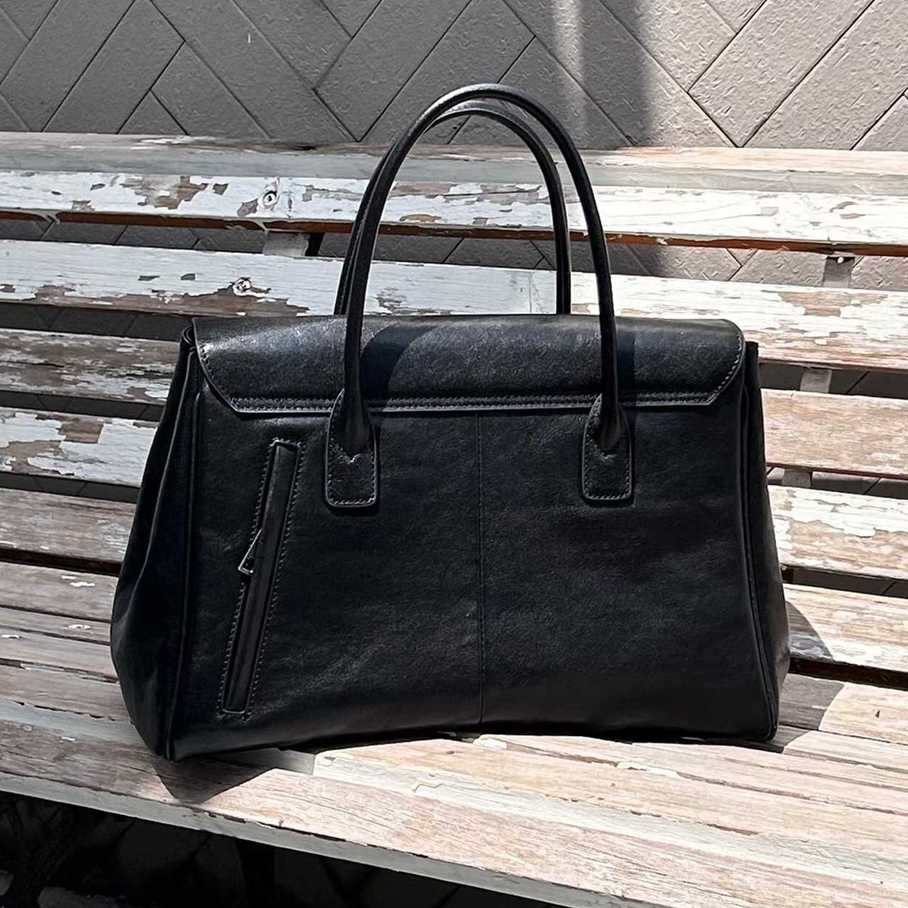 [PD0970] 36cm Premium tanned top grain cowhide classy briefcase  crossbody laptop office bag PD0970