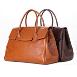 [PD0970] 36cm Premium tanned top grain cowhide classy briefcase  crossbody laptop office bag PD0970