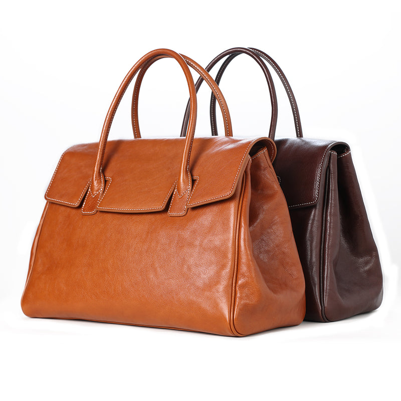 [PD0970] 36cm Premium tanned top grain cowhide classy briefcase  crossbody laptop office bag PD0970