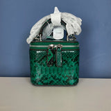 [PD0983] Genuine snakeskin mini chain crossbody bag lipstick case earphones case 10cm PD0983