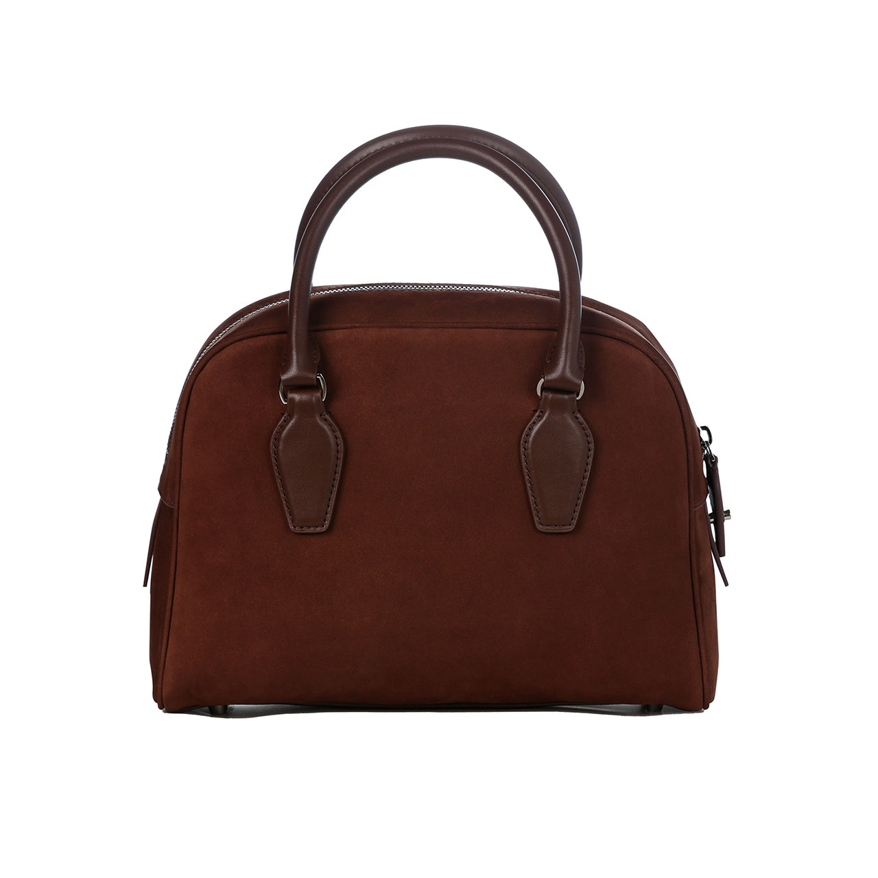 [PD0987] Suede leather Boston dual color inside out 27cm handbag sling bag for women PD0987