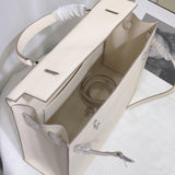 [PD0990] Barenia faubourg leather 35cm kk flat design with long strap classic bag for women PD0990