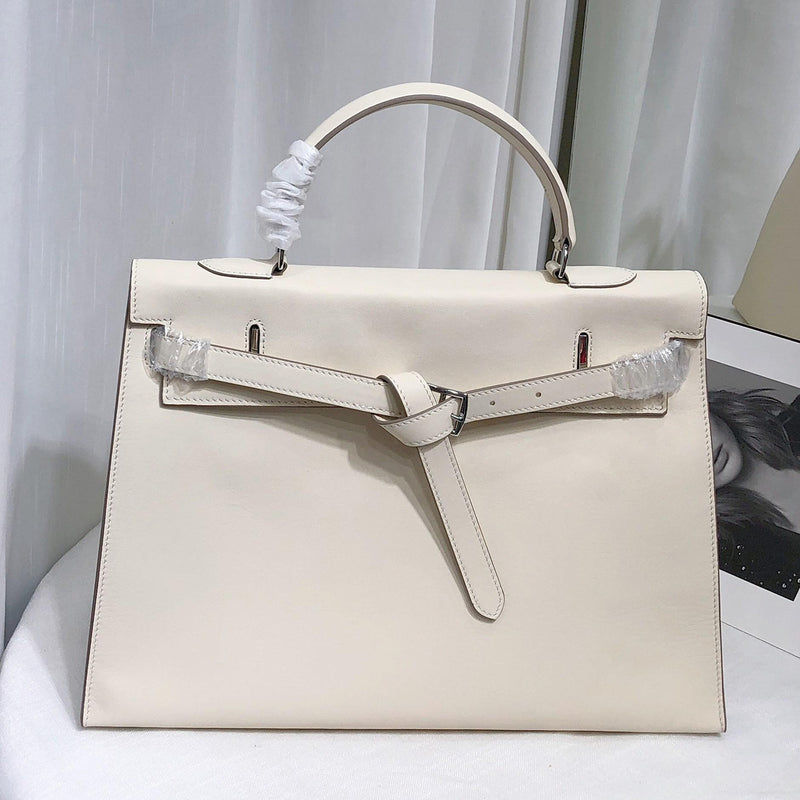 [PD0990] Barenia faubourg leather 35cm kk flat design with long strap classic bag for women PD0990