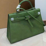 [PD0990] Barenia faubourg leather 35cm kk flat design with long strap classic bag for women PD0990