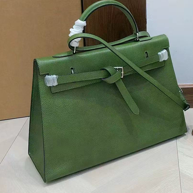 [PD0990] Barenia faubourg leather 35cm kk flat design with long strap classic bag for women PD0990