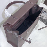 [PD0990] Barenia faubourg leather 35cm kk flat design with long strap classic bag for women PD0990