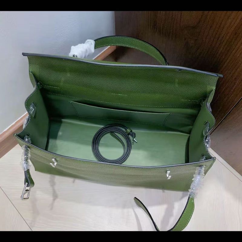 [PD0990] Barenia faubourg leather 35cm kk flat design with long strap classic bag for women PD0990