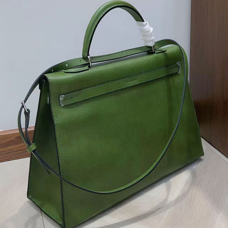 [PD0990] Barenia faubourg leather 35cm kk flat design with long strap classic bag for women PD0990