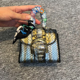 [PD0992] Imported python skin exquisite mini bag with crossbody strap 14cm everyday bag occasion bag PD0992