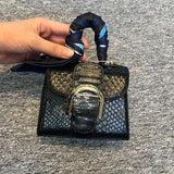 [PD0992] Imported python skin exquisite mini bag with crossbody strap 14cm everyday bag occasion bag PD0992