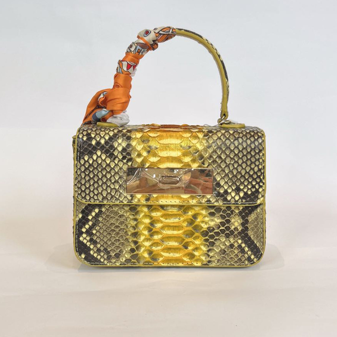 [PD0993] Luxury Genuine Leather Handheld Flap-over Bag PD0993