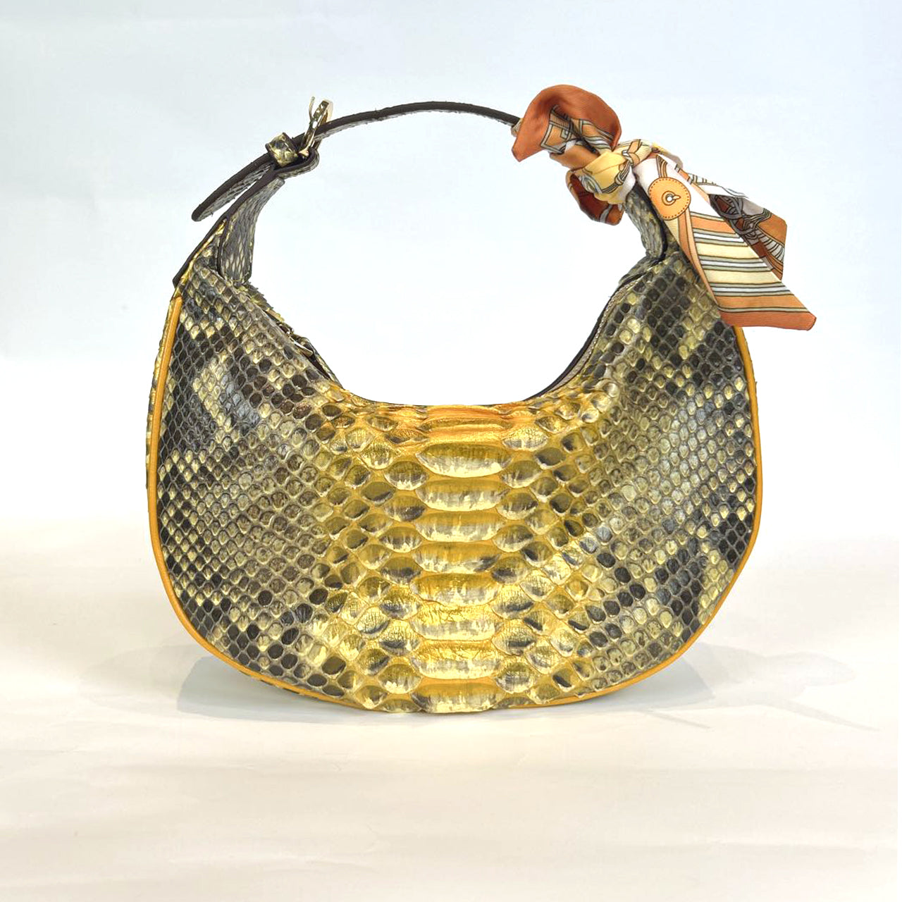 [PD0995] 28cm luxurious Full snakeskin moon bag crossbody bag for party occasion wear for women PD0995