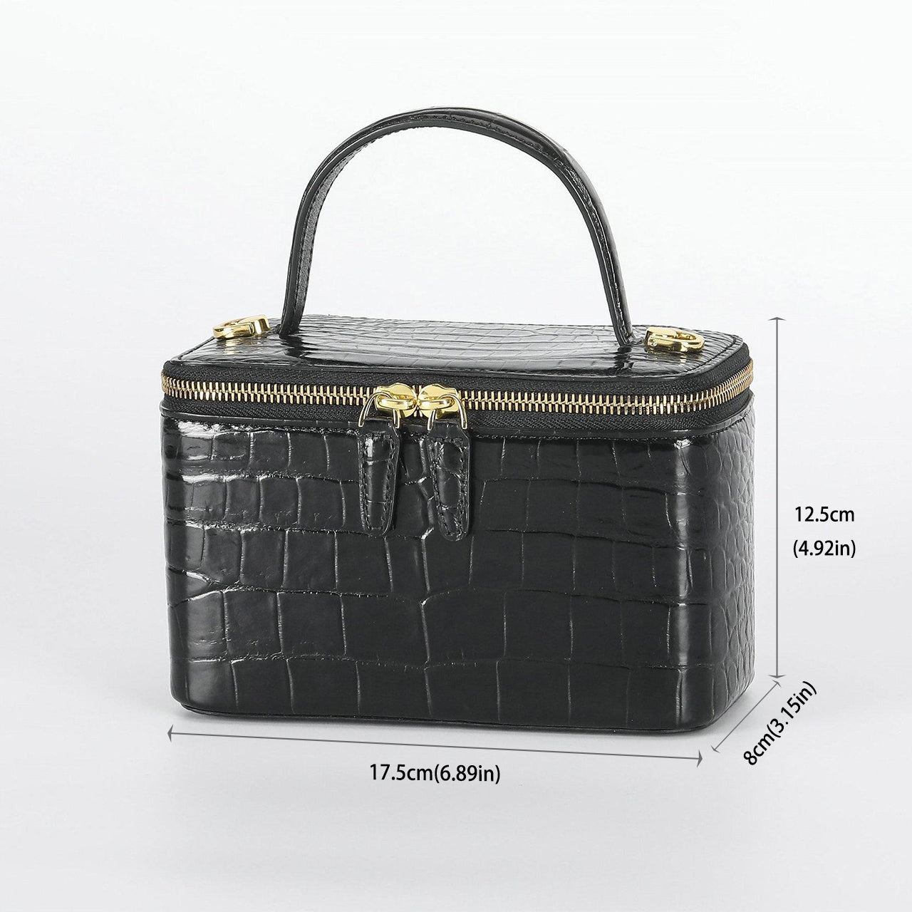 [PD1002] Luxurious genuine crocodile leather vanity bag style 17cm for women PD1002