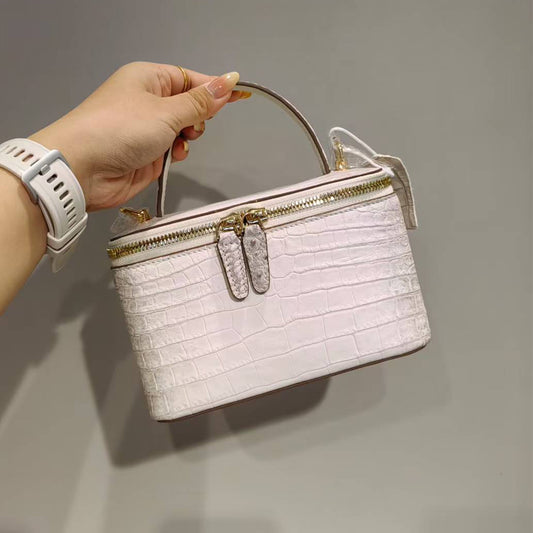 [PD1002] Luxurious genuine crocodile leather vanity bag style 17cm for women PD1002