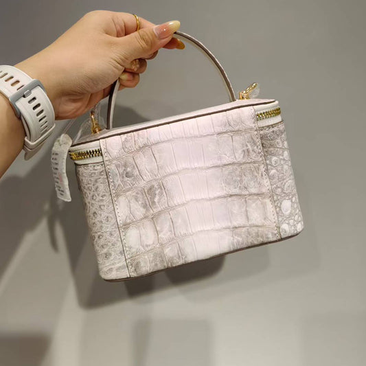 [PD1002] Luxurious genuine crocodile leather vanity bag style 17cm for women PD1002