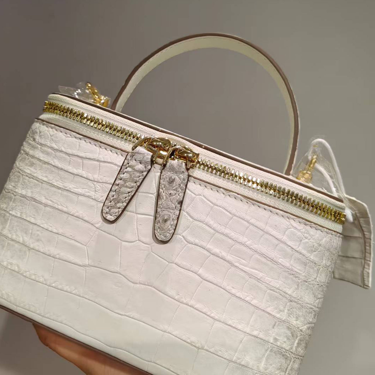 [PD1002] Luxurious genuine crocodile leather vanity bag style 17cm for women PD1002