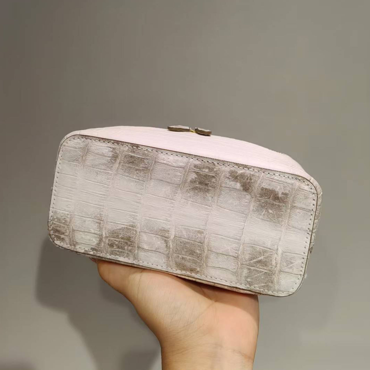 [PD1002] Luxurious genuine crocodile leather vanity bag style 17cm for women PD1002