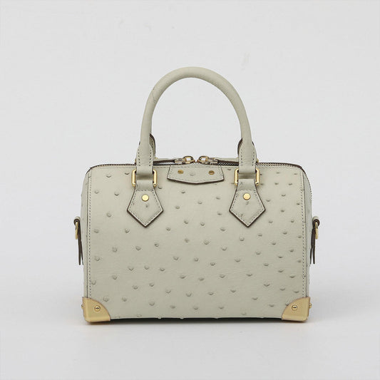 [PD1010] Genuine Ostrich Leather Mini Trunk Bag with long strap handbag crossbody bag PD1010