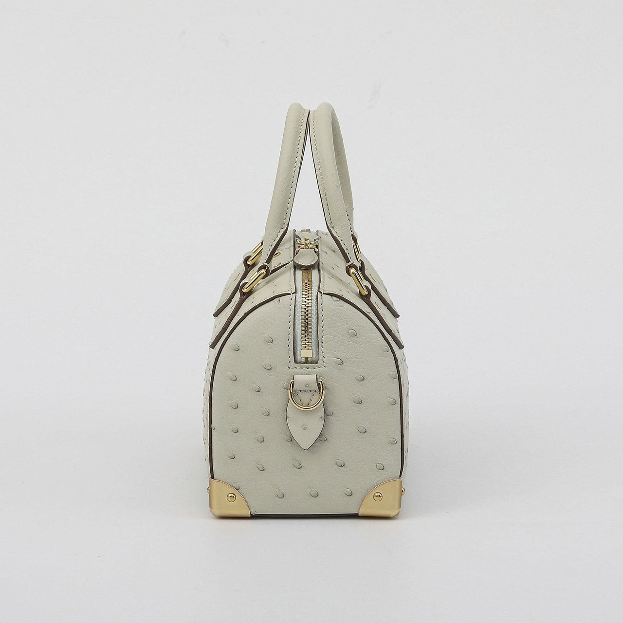 [PD1010] Genuine Ostrich Leather Mini Trunk Bag with long strap handbag crossbody bag PD1010