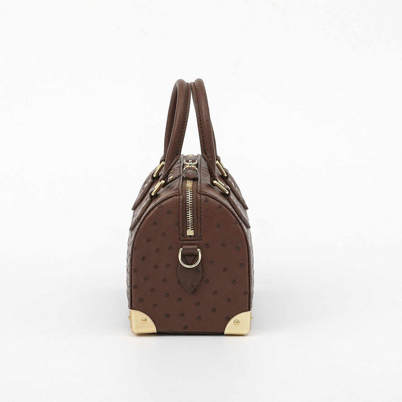 [PD1010] Genuine Ostrich Leather Mini Trunk Bag with long strap handbag crossbody bag PD1010