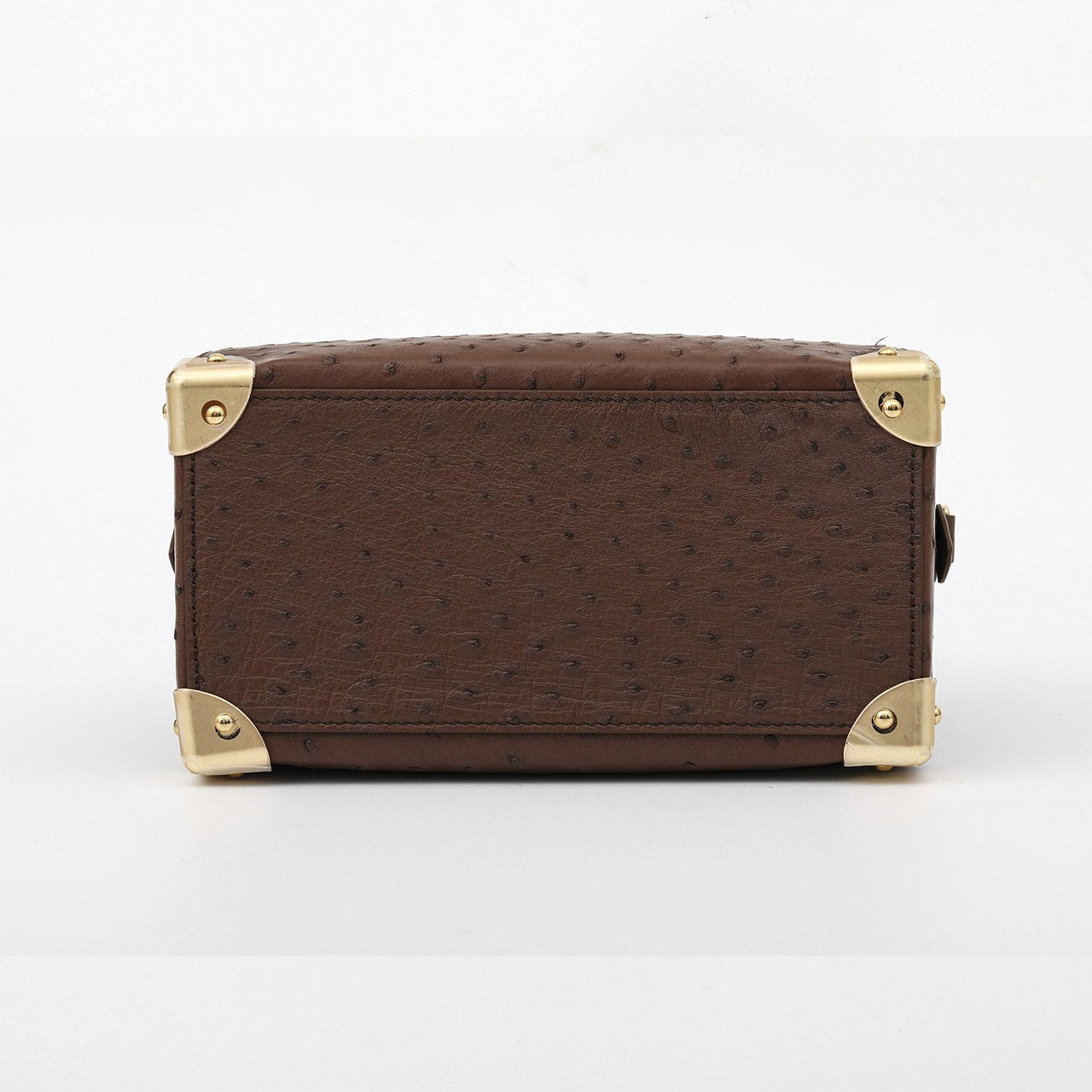 [PD1010] Genuine Ostrich Leather Mini Trunk Bag with long strap handbag crossbody bag PD1010