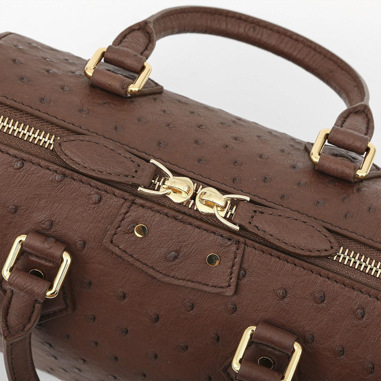 [PD1010] Genuine Ostrich Leather Mini Trunk Bag with long strap handbag crossbody bag PD1010