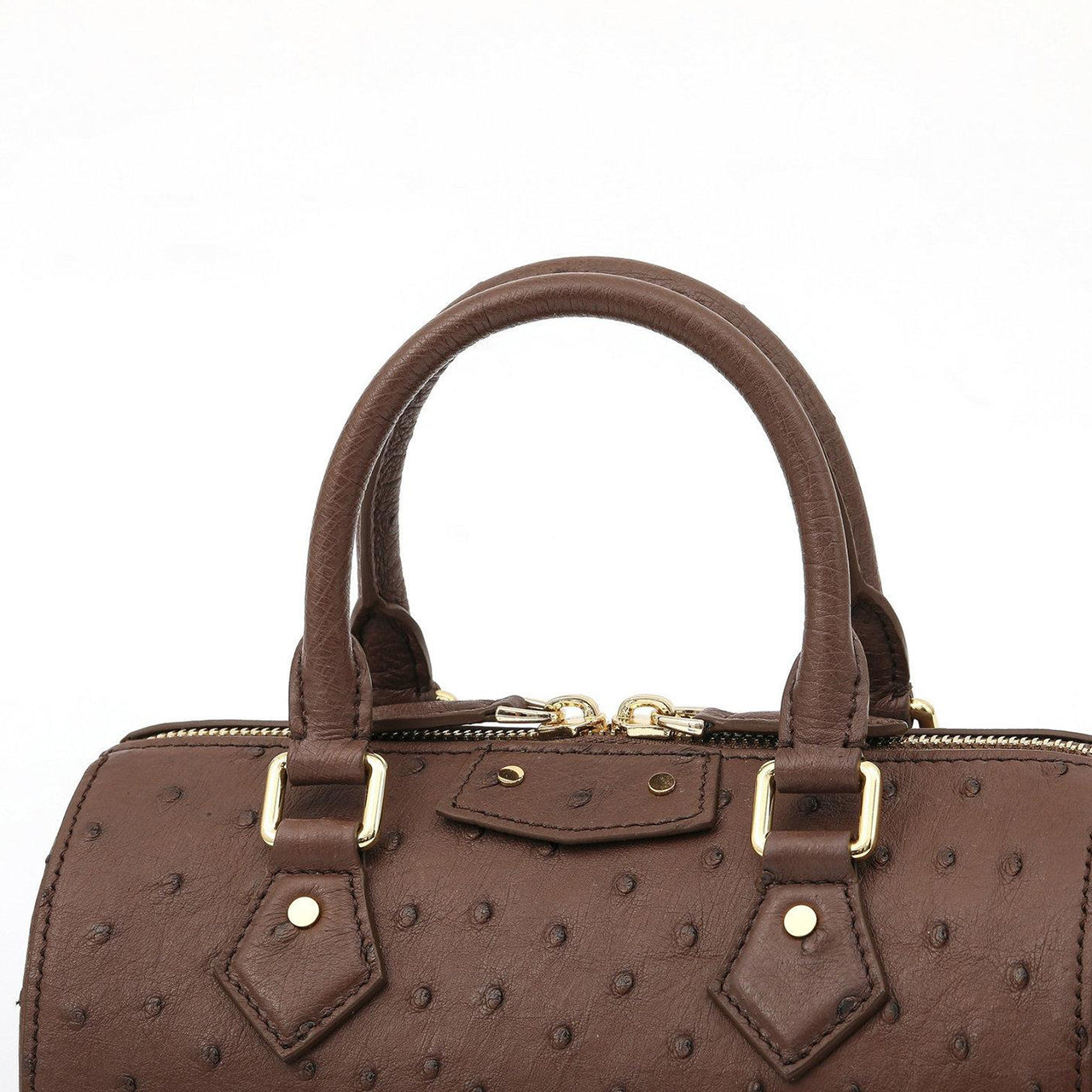 [PD1010] Genuine Ostrich Leather Mini Trunk Bag with long strap handbag crossbody bag PD1010